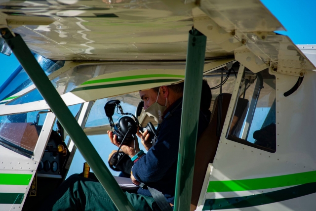 Listos para disfrutar de la experiencia aérea
