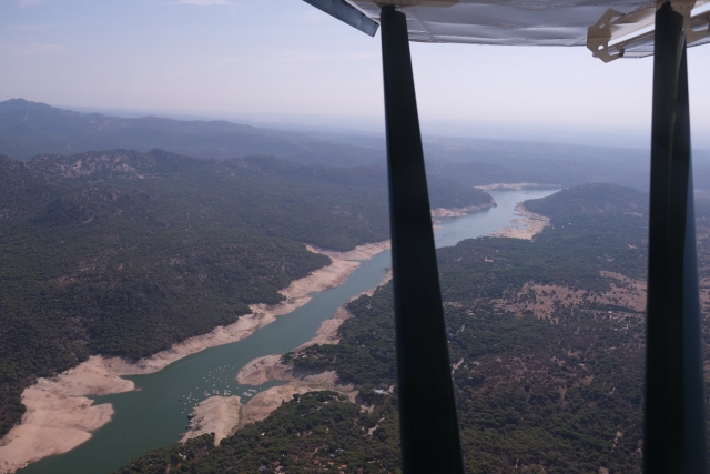 Las vistas desde la avioneta