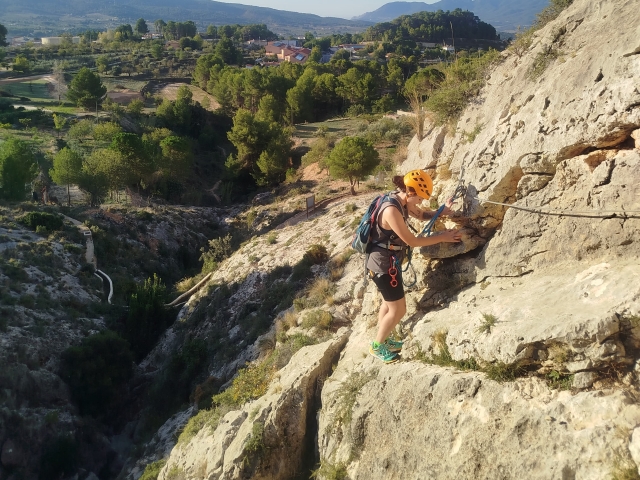 Aufstieg zum Klettersteig 