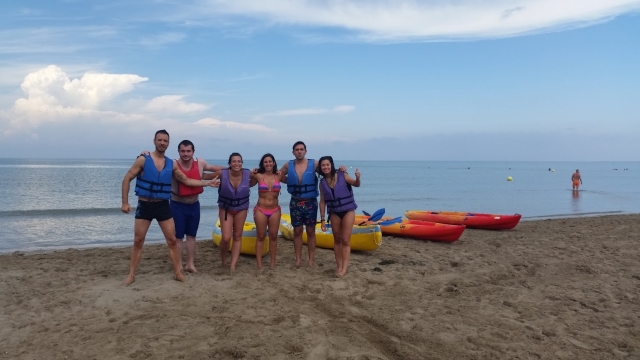 Alquiler kayak en familia Delta del Ebro