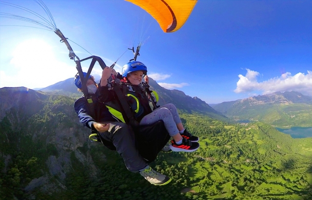 Espectaculares vistas desde el parapente