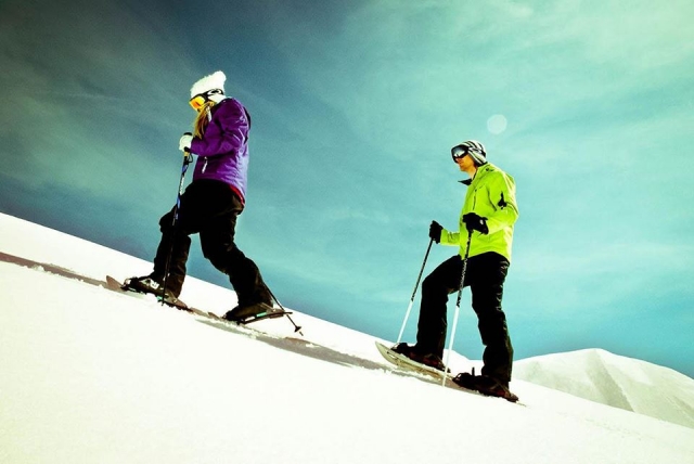 disfrutando de la nieve