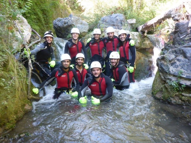  Groupe dans le ravin Sima del Diablo 