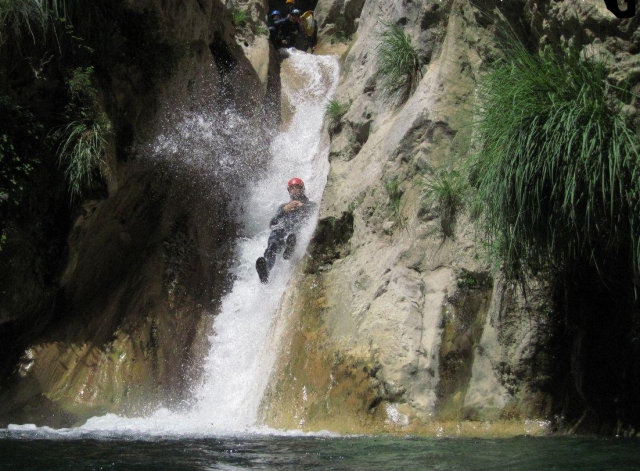 Tobogan en el barranco