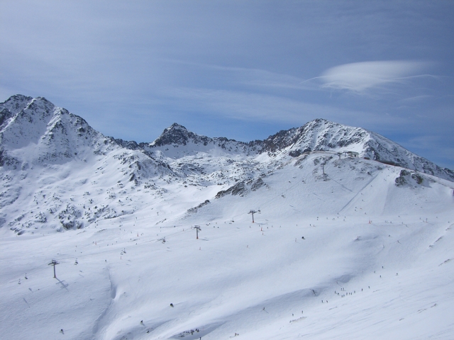  Grandvalira 的雪景 