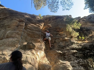 Taufe des Kletterns durch die Sierra de Guadarrama