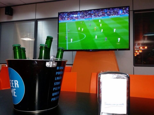  You can also relax and watch football here 