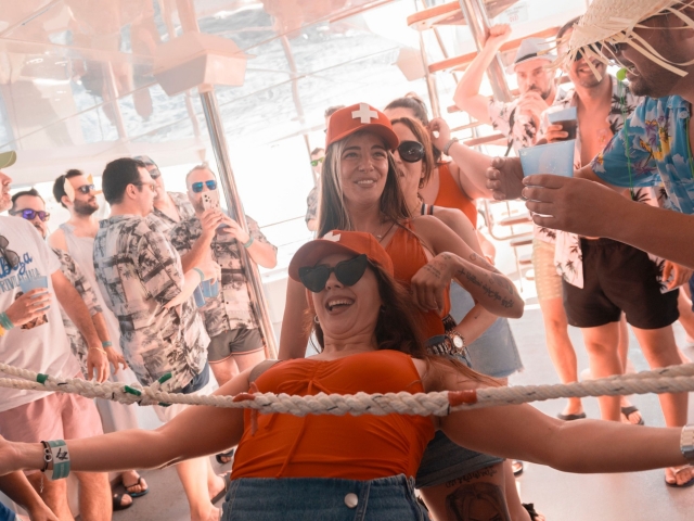 Pasando el limbo durante la fiesta