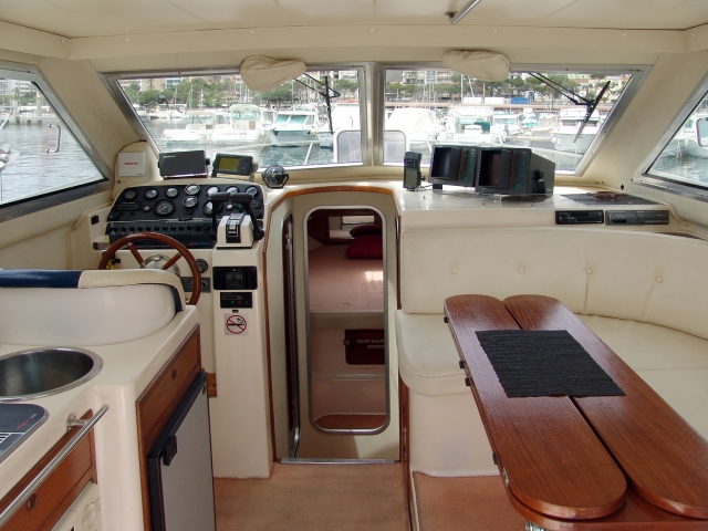 El interior del barco