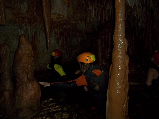  In the eccentric cave
