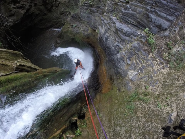  Durch die Schlucht in der Sima del Diablo 