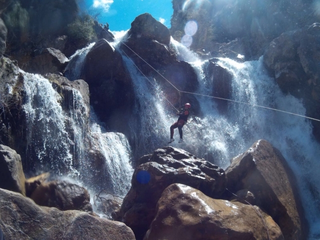 Tramo dificil del barranco