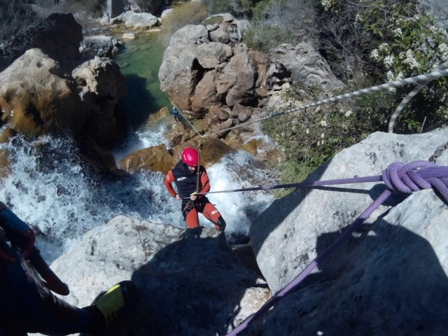 Gran rapel en barranco