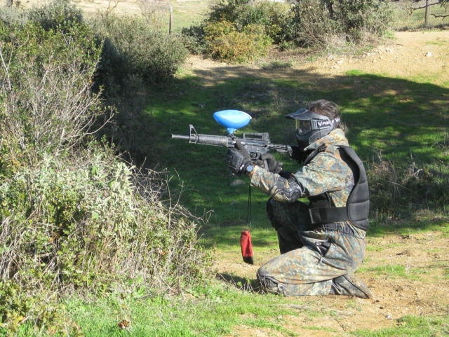 Partida de paintball en Antequera, 300 bolas