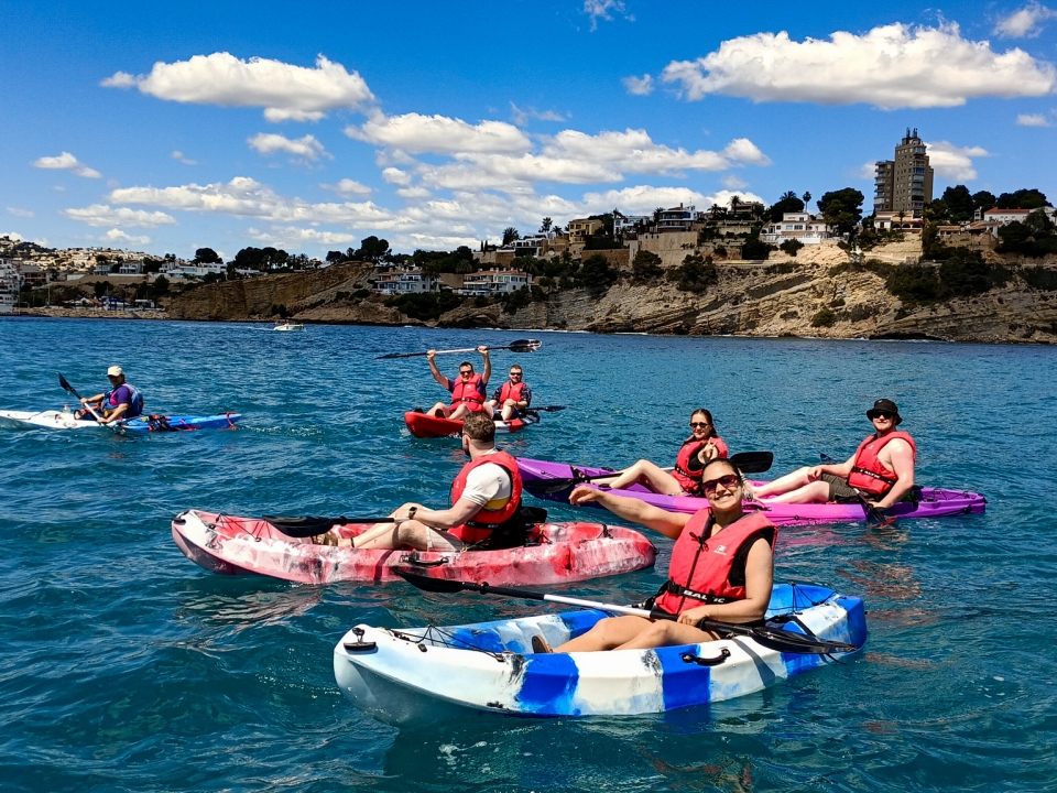  Kajaks eines Platzes in Moraira