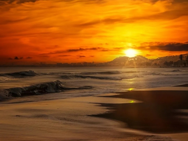 Atardecer en Playa del Palo