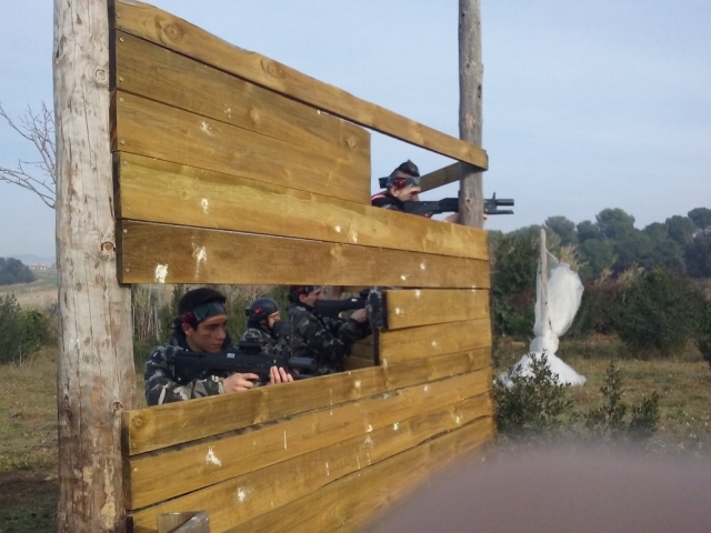  Shooting behind protection 