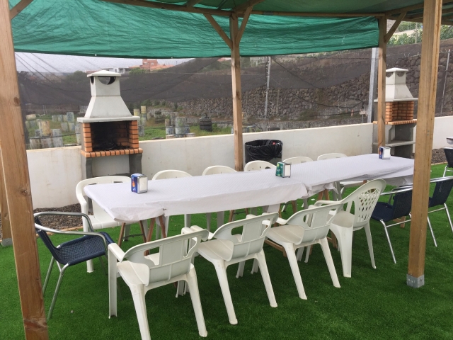 Zona de descanso del paintball