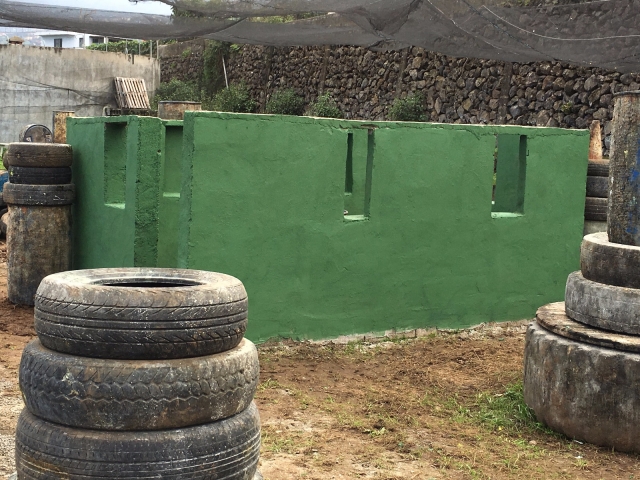Estructuras del campo de paintball