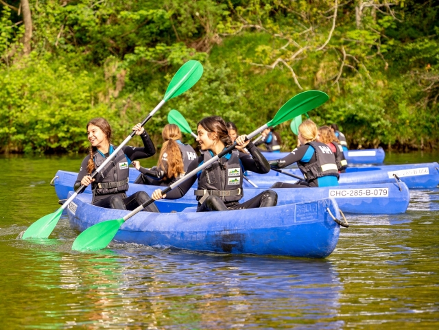 Discesa in canoa Sella Arriondas+picnic 1-5h, bambini