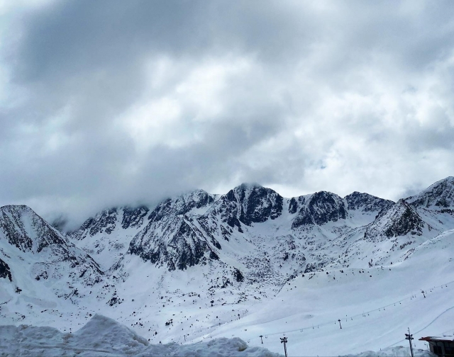  The snowy mountains of Andorra