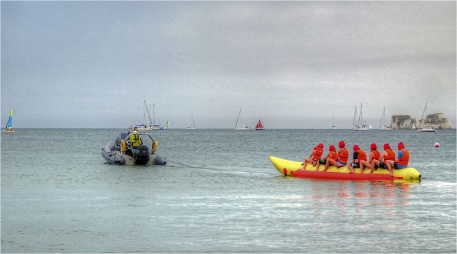  Bateau banane à Premià de Mar 