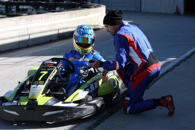  Kart in the pits