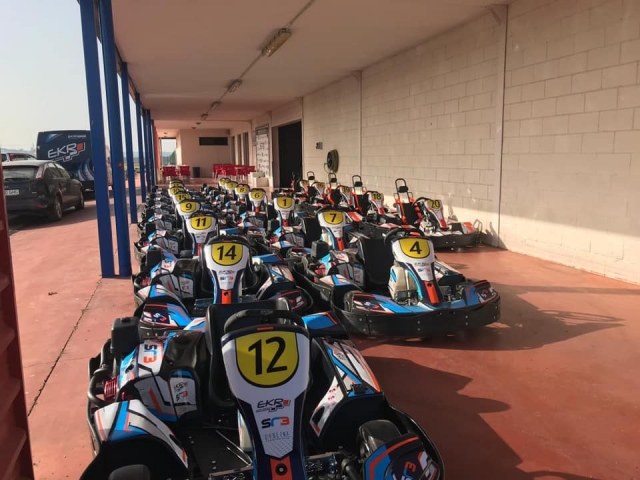 Two-seater karts in Talavera la Real 