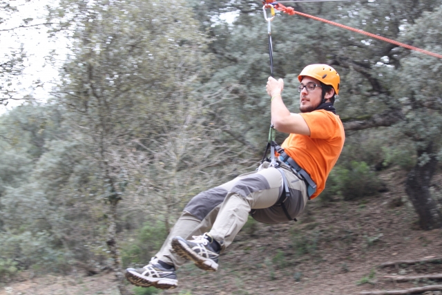  descente sur la tyrolienne 