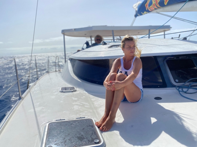 Paseo en catamarán