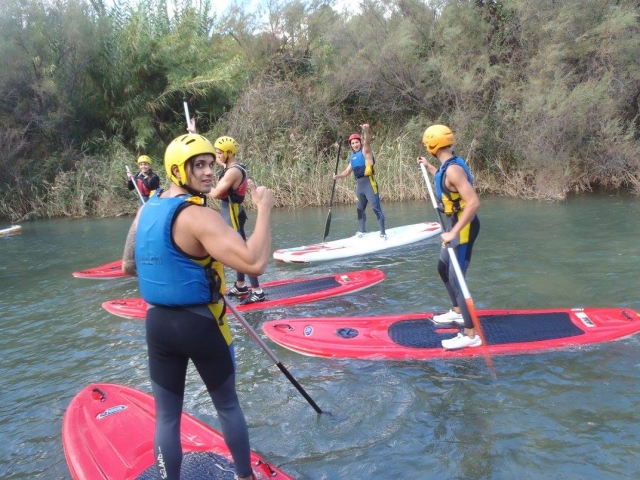  Paddling down the river on SUP Valencia