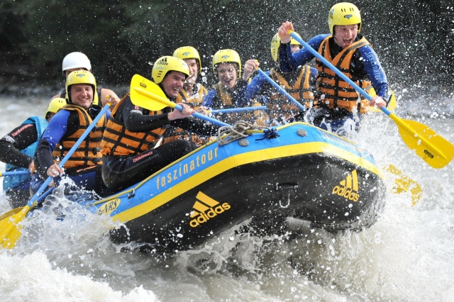 Rafting for farewells 