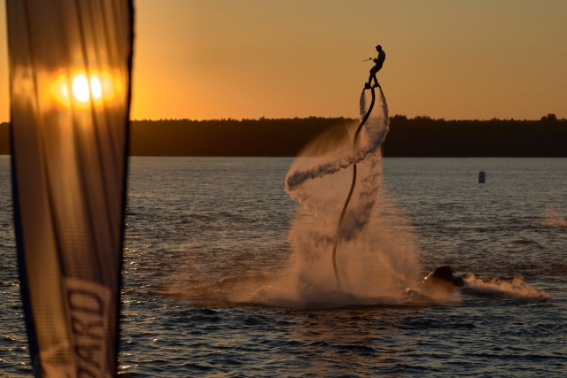  Flyboard at sunset