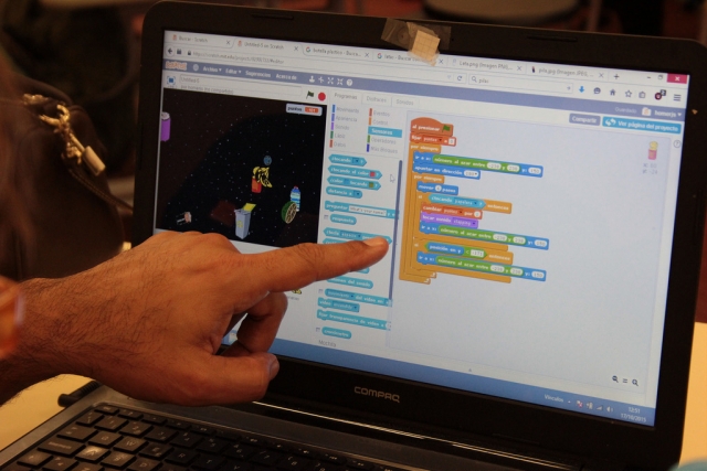  Our students will learn to program using the command application 