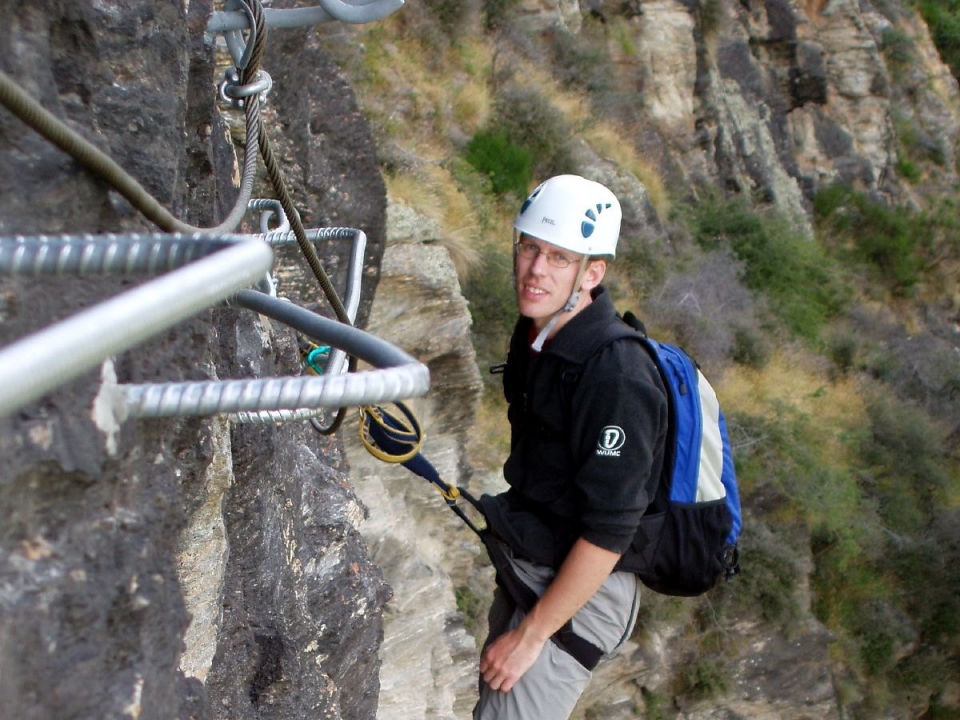 During the ferrata 