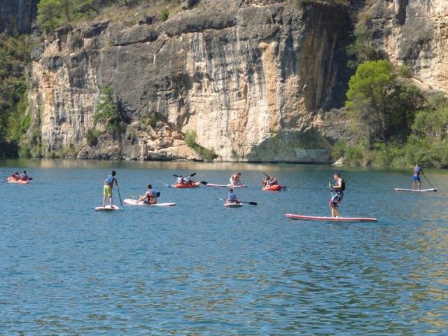  Sup and kayak on the river