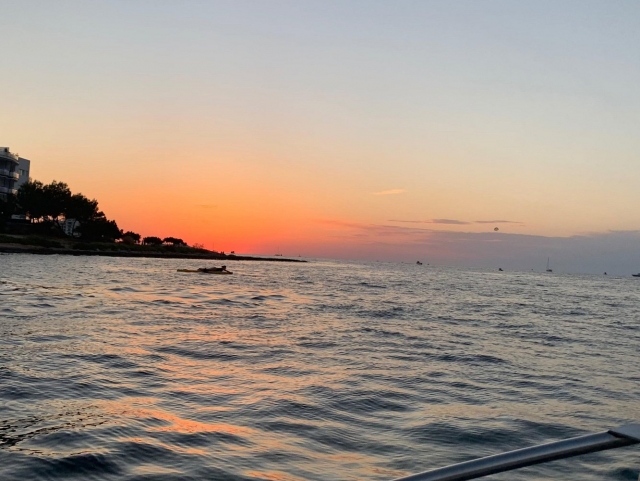 Disfruta de los colores del atardecer