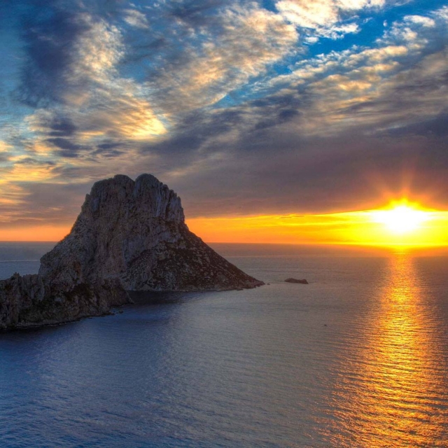 Es Vedrá atardecer
