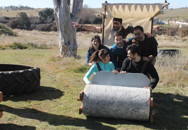  Group of friends having fun