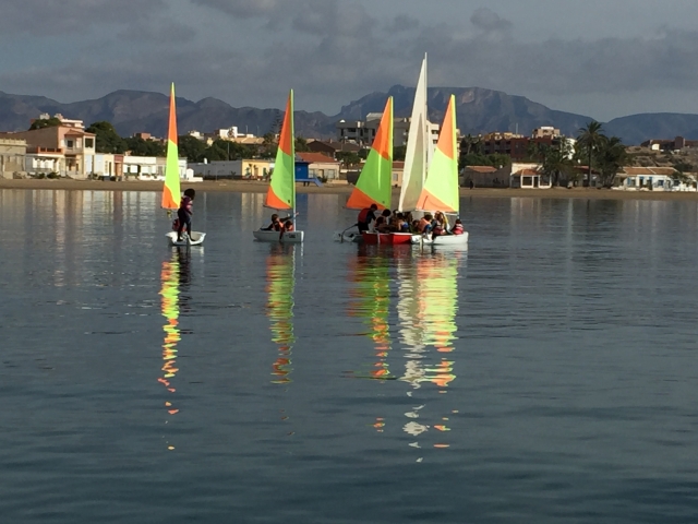  Iniciação à vela em Mazarrón 