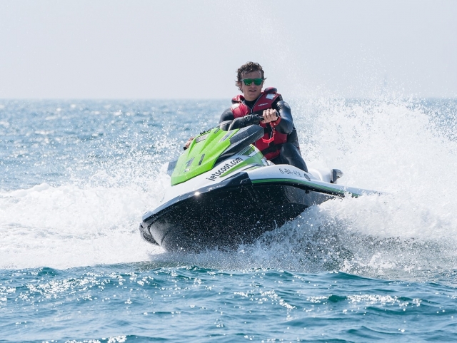  Driving a jet ski 