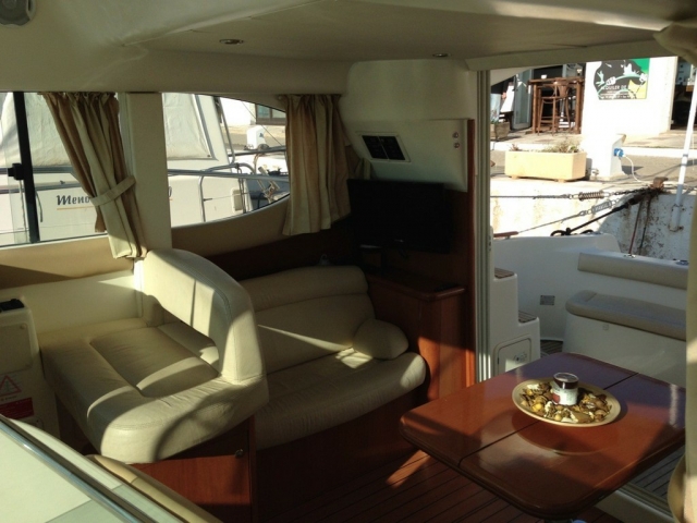 Interior del barco