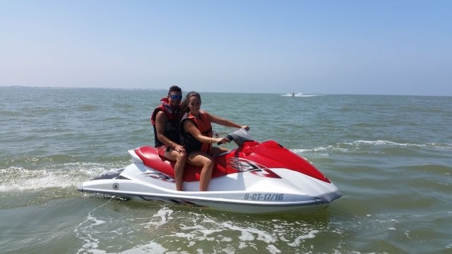  Auf dem Jetski