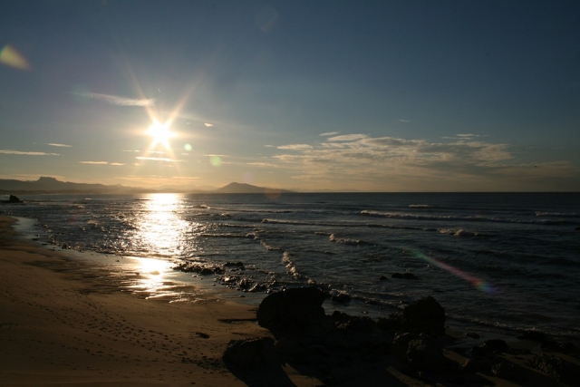  Sonnenuntergang am Strand 
