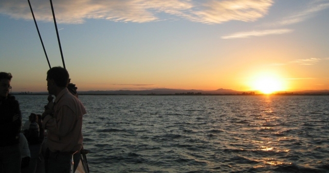  Sunset on the horizon