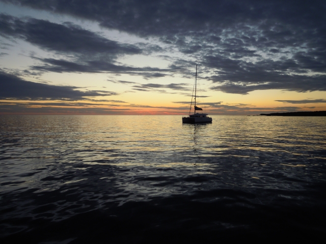  Sunset at sea