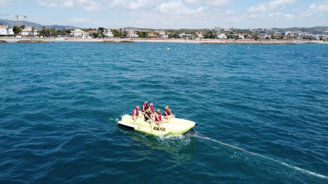 Bananenboot in Sitges 