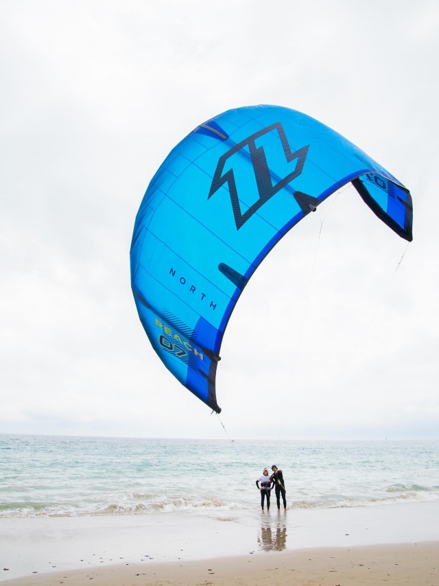 Manejo de la vela de kitesurf