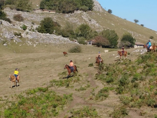 Cabalgando por los campos de Guipúzcoa