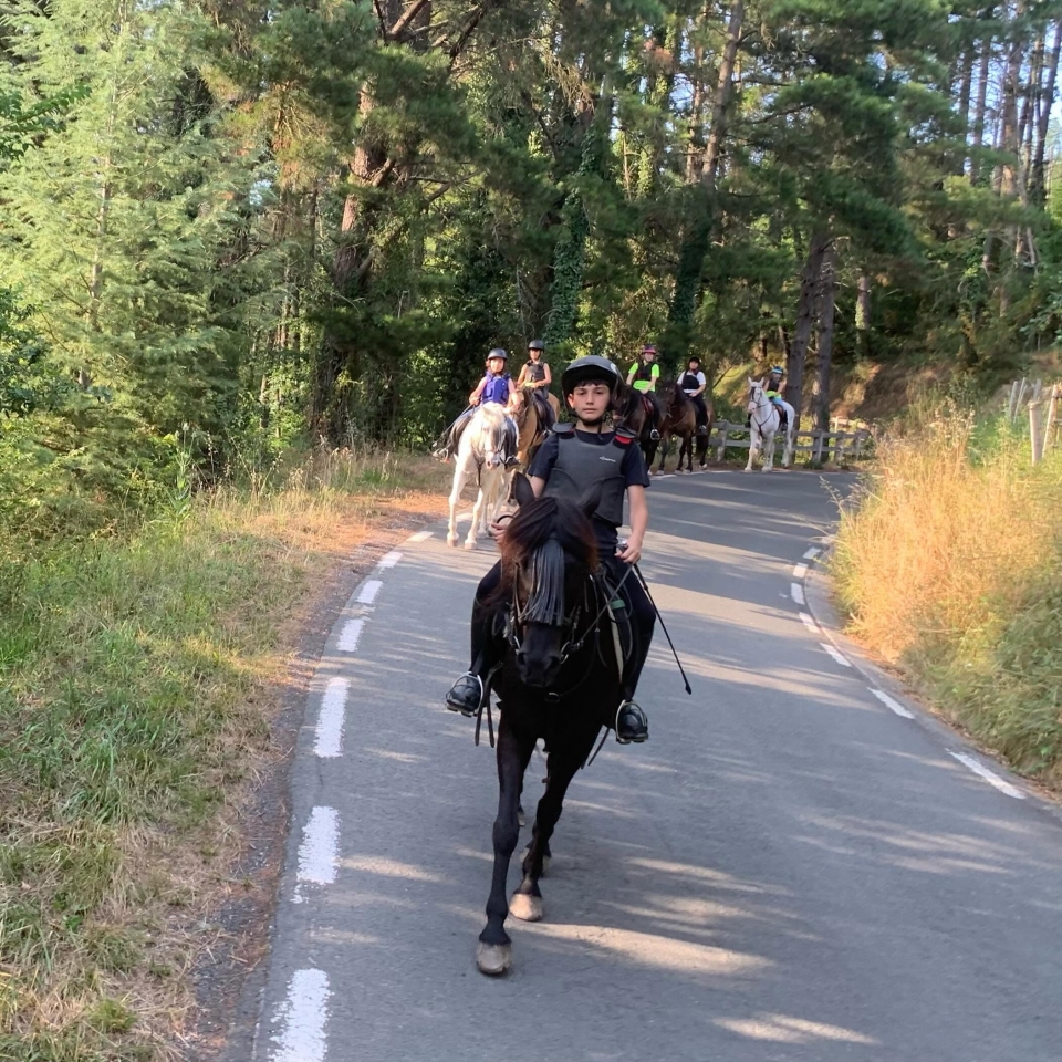 Equestrian ride through the Ibur area 